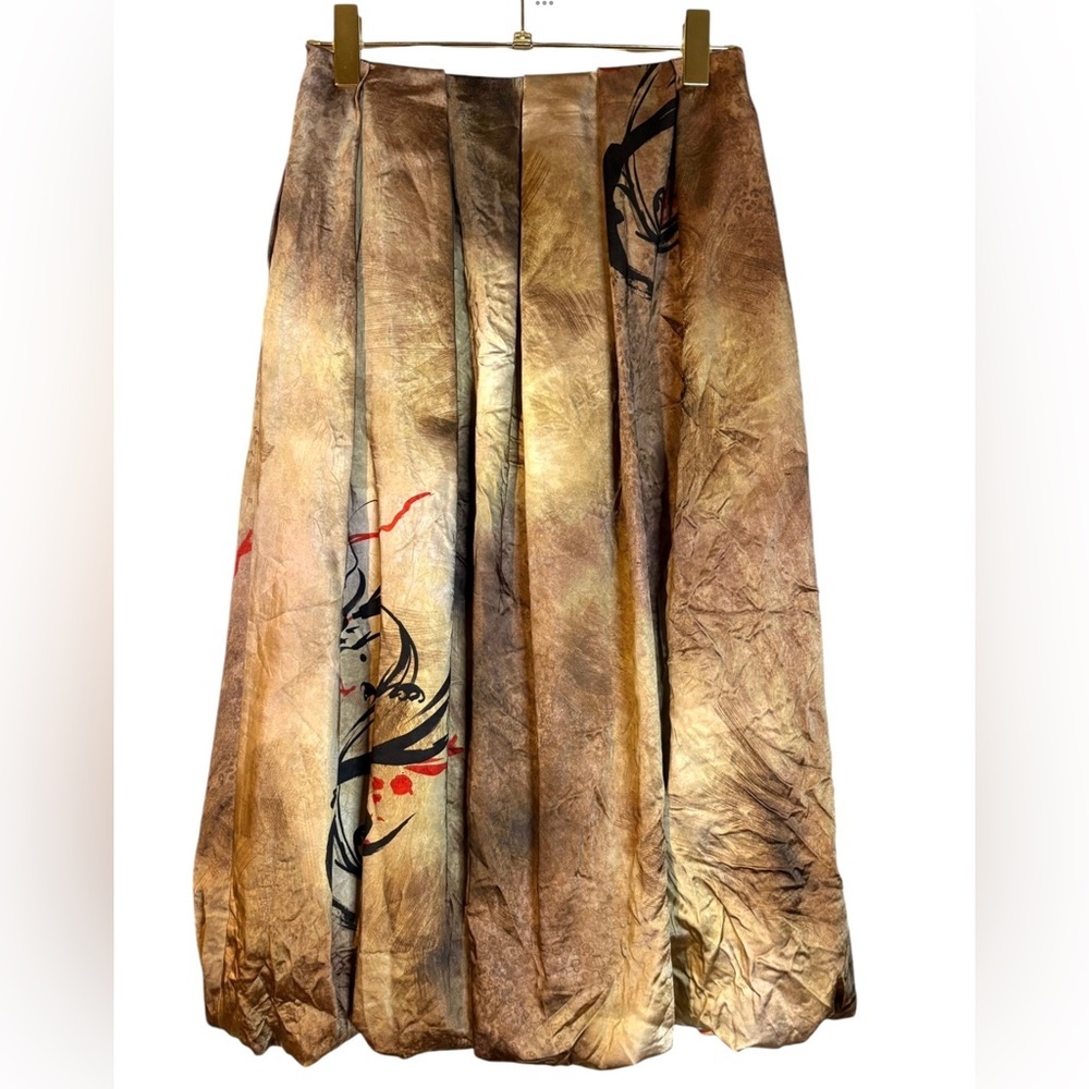 ZARA Asia Region Exclusive Limited Edition/Dragon Printed Lantern Skirt in Sz S - Picture 3 of 7